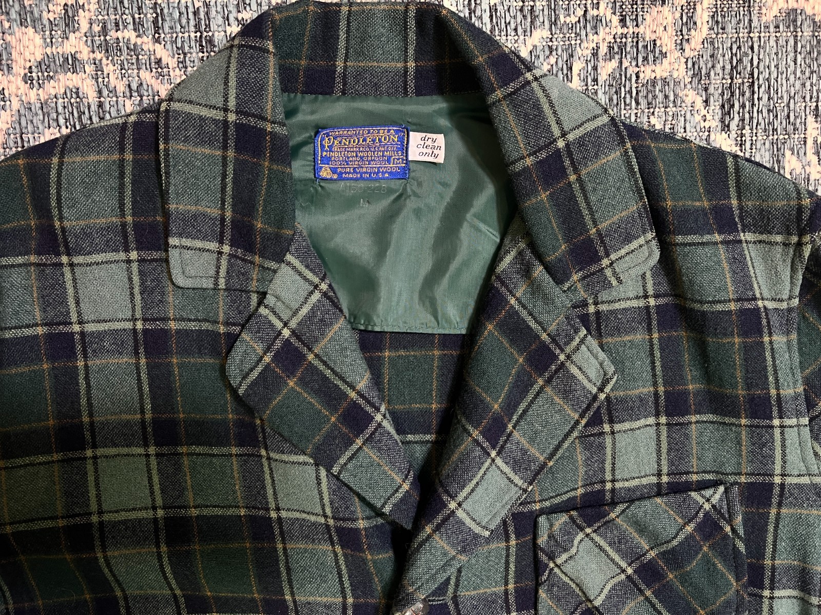 Vintage Pendleton Wool Jacket Woolmark 1964-1965 … - image 3