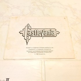Castlevania SET 1 2 3 NES Manuals VTG Instruction Booklets for Nintendo Dracula