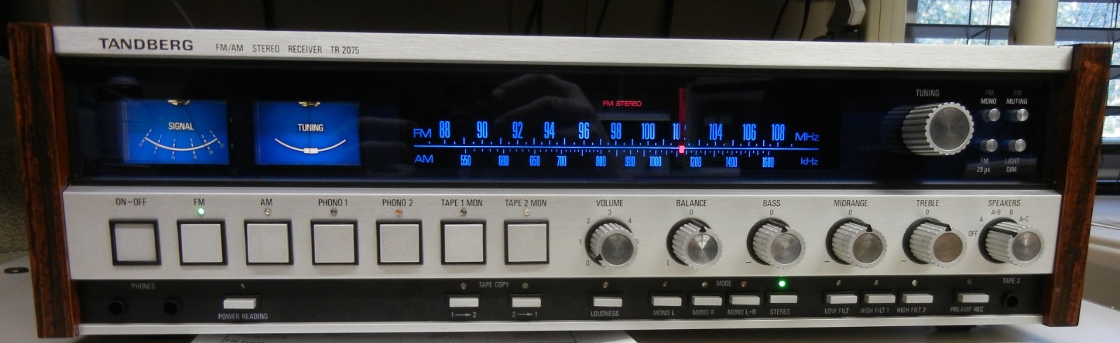 Tandberg TR-2075 Mk.1 Vintage Stereo Receiver, Restored