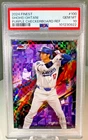 Shohei Ohtani 2024 Topps Finest #100 *Purple Checkerboard Refractor* /150 PSA 10