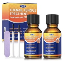 3 - Toenail Fungus Treatment Extra Strength 25 Undecylenic Acid  Tea Tree Oil