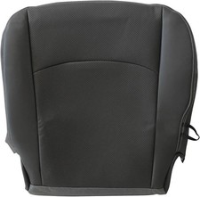 Driver Side Bottom Lower Replacement Perforated Leather Seat Cover Dark Gray Com