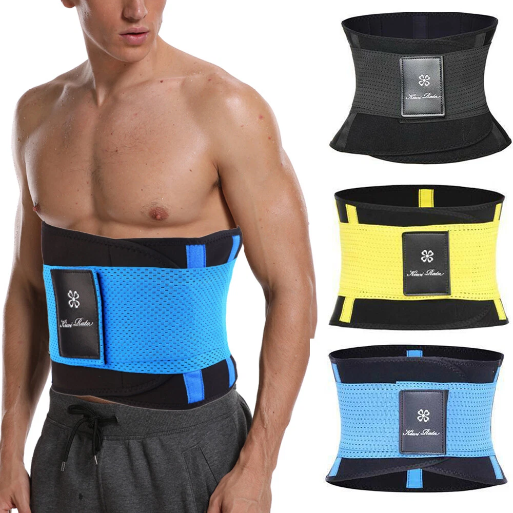 Neoprene Waist Trainer Ab Belt for Men Workout Body Shaper Sauna Hot Sweat  Bands