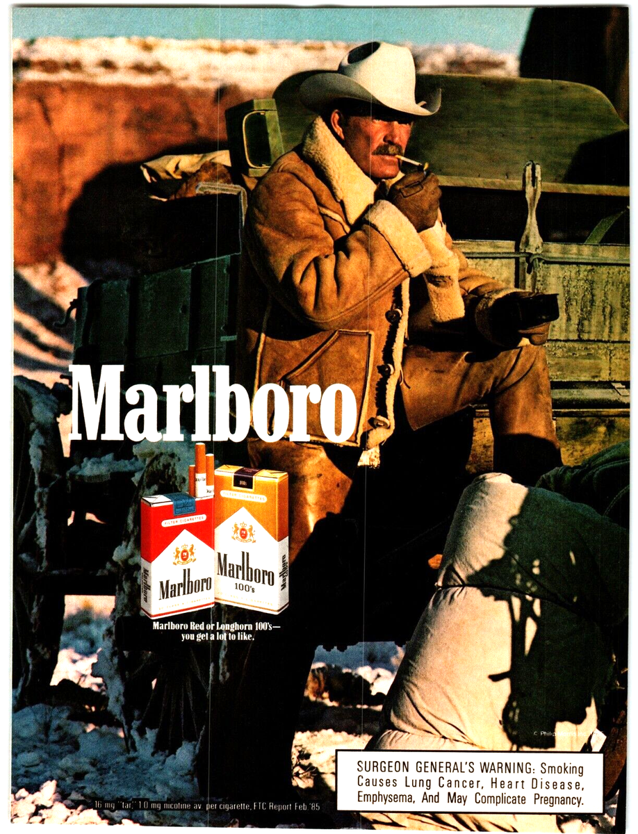 cowboy cigarettes brand Marlboro - name origin of the Cowboy Cigarettes - Etsy