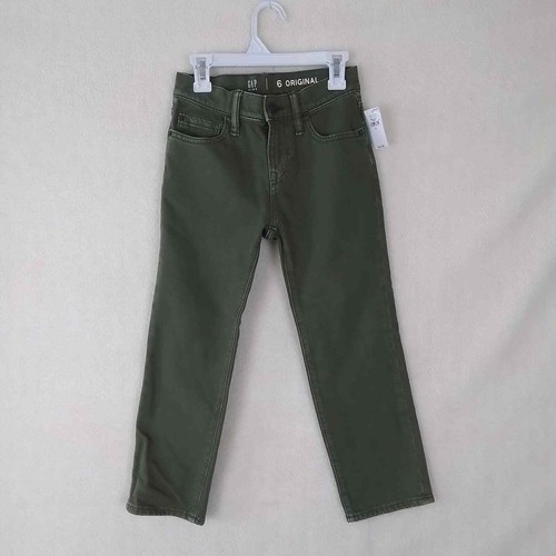 GAP Kids Slim Fit Jeans Boy's Size 6 in Green Denim