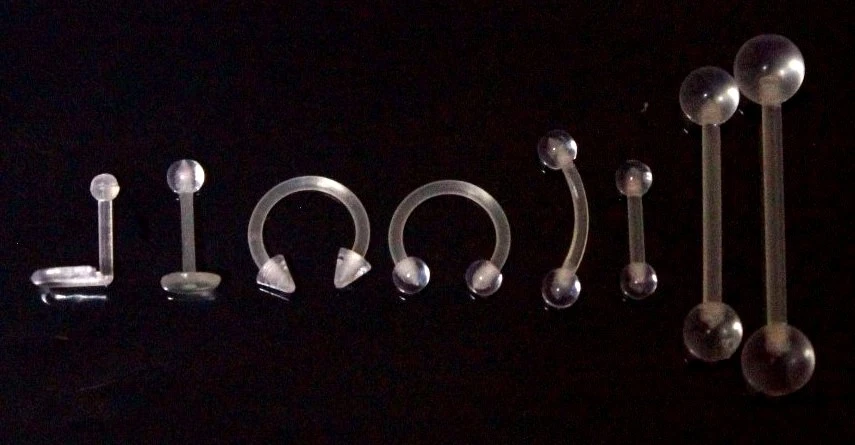 Clear Invisible Hidden Nose Tongue Bar CBB Ring Transparent Acrylic Retainer eBay