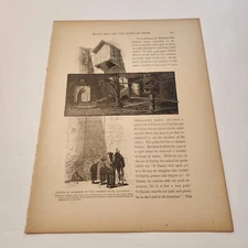 Letter Of Admission Convent Of St Catherine c. 1881 Engraving (321)