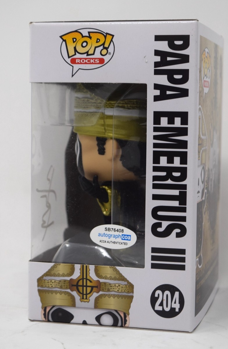 Tobias Forge Ghost Signed Funko Pop Papa Emeritus III #204