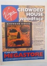 CROWDED HOUSE Woodface (Virgin) 1992 magazine ADVERT/Poster/clipping 11x8 inches
