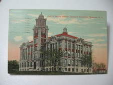 1940 Hall of Natural History, Syracuse University, Syracuse, N.Y. Postcard 