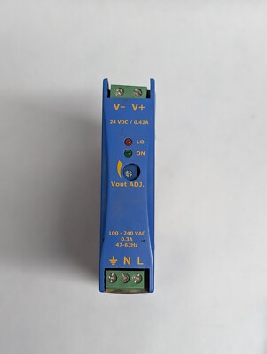 China DRA10-24A DIN Mount Power Supply 100-240VAC 24V DC 10W Cabinet Accessory