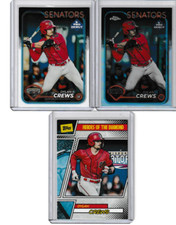 DYLAN CREWS 2024 TOPPS PRO DEBUT ROOKIE CARD LOT. REFRACTOR RC, BASE, INSERT