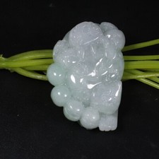 Certified Green 100 Natural A Jade Jadeite Pendant Toad ANI 1968