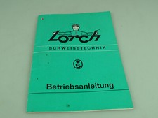 Lorch Schwei&szlig;technik Betriebsanleitung Schweiz 60er Jahre
