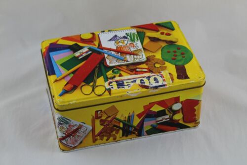 adecuado Diálogo bueno Antigua Caja de hojalata COLA-CAO Material Escolar. Años 70 VINTAGE. | eBay