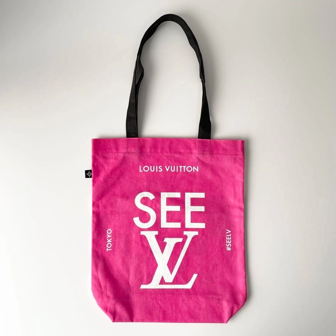 Lv canvas shop bag