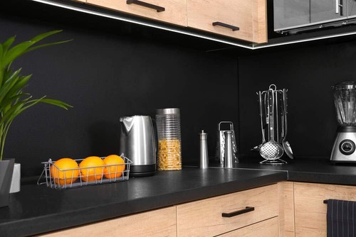 Black Peel and Stick Wallpaper Black Contact Paper Decorative Self-Adhesive - Picture 7 of 7