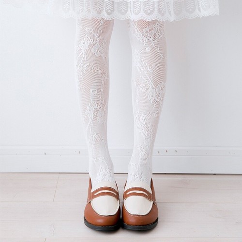 Lace Tights Floral Lolita Socks Pantyhose Princess Stockings Accessories - Picture 6 of 21