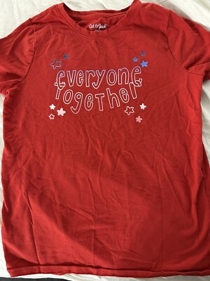 Cat & Jack - Boy's Short Sleeve Graphic T-Shirt Everyone Together Size L 10-12