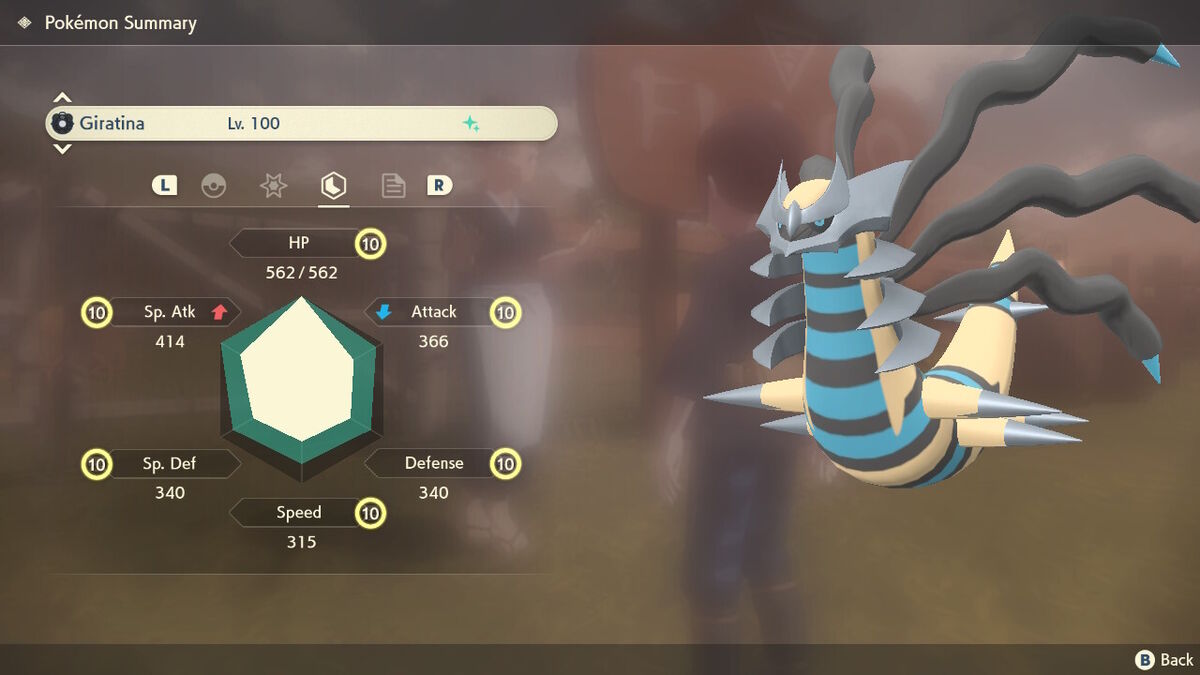 Shiny 6IV Giratina in both forms - Altered and Origin forms