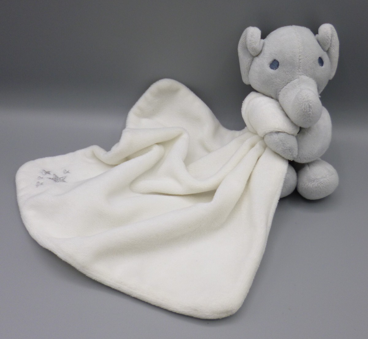 St Bernard Dunnes Stores Elephant Grey White Star Baby Comforter
