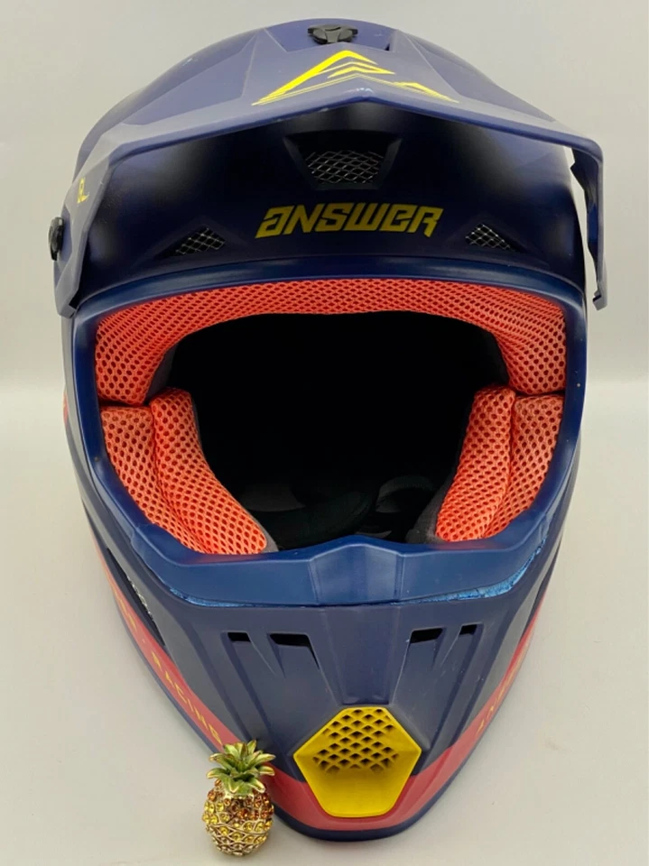 ANSWER RACING YOUTH AR1 CHARGE HELMET, PINK/YELLOW/MIDNIGHT, MEDIUM, 446108 - Image 2 of 4