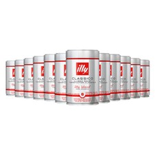 illy Espresso Classico Chicco Intero, Tostatura Normale 250g Confezione da 12