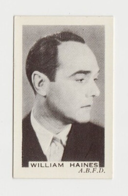 William Haines vintage 1936 Facchino's Cinema Stars Trading Card #22 NM