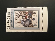ICOLLECTZONE  US Montana 1992 MT40 Duck Stamp VF NH