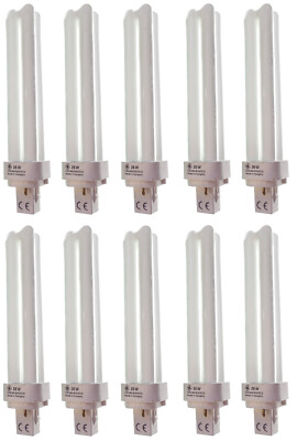 10 x GE 97607 Biax D ECO 26W 2-Pin Compact Fluorescent Lamp Light G24D-3 F26DBX