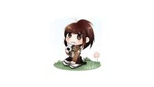 Anime shingeki no kyojin blouse sasha minimalism white Playmat Gaming Mat Desk