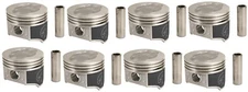 SPEED PRO Hypereutectic Coated .130 Dish Pistons Set/8 for Buick 455 +.030 Bore