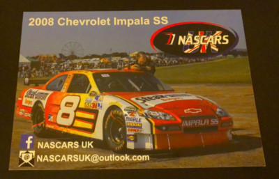 2008 Chevrolet Impala SS - UK NASCAR Informationskarte - Dale Earnhardt