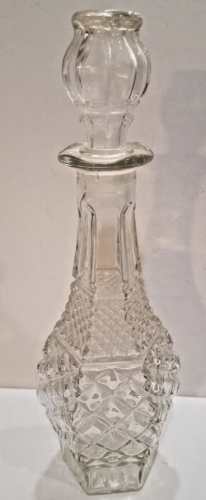 Glass Wine Liquior Decanter 32oz 14.5" w/ Stopper Anchor Hocking Wexford Vintage - Picture 1 of 11