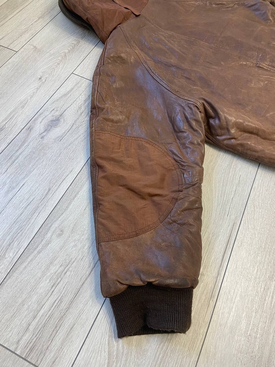 Vintage Leather Jacket 80s CP Company Aviator jacket Vintage Leather Jacket 80s CP Company Aviator jacket
