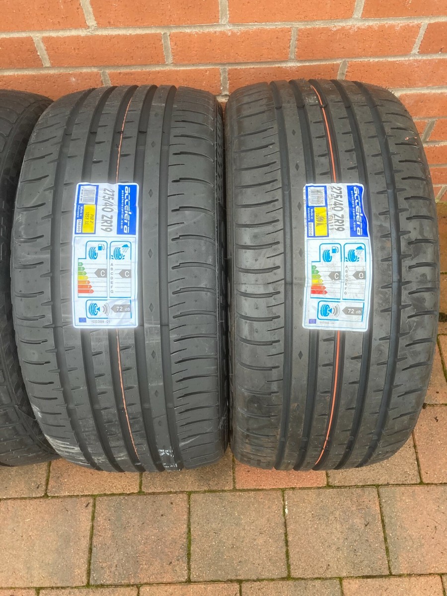2 X 275/40ZR19 105Y XL ACCELERA 275 40 19 EXTRA LOAD TYRES 275