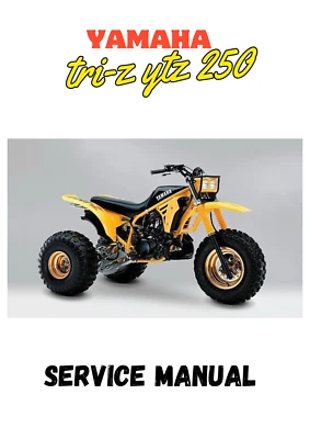 Yamaha Tri-z (Tri Zinger) ytz250 Service Shop Repair Manaul COMB BOUND