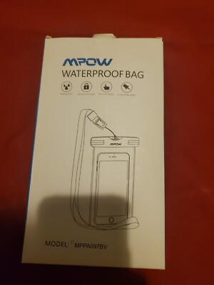 NEW 2 PACK MPOW WATERPROOF BAG MPPA097BV  UNIVERSAL CASE WATER PROOF