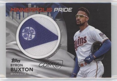2022 Series 1 City Flag Commemorative Relics Black /299 Byron Buxton Patch 0bt4