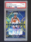 2024-25 Panini Prizm Anthony Edwards Prizmatrix Auto Gold Shimmer /10 PSA 9