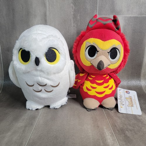 Funko Harry Potter Fawkes the Phoenix & Hedwig Stuffed Toy Plush 9" - Picture 1 of 6