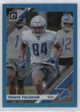 2019 Panini Donruss Optic Rookies Aqua Prizm 74/299 Travis Fulgham #144 2b6