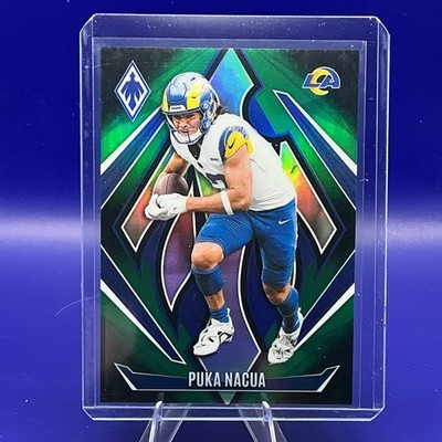 PUKA NACUA 2024 PANINI PHOENIX FOOTBALL GREEN FADE #118 /199 RAMS 