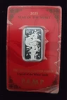SIGMA TESTED 10g PAMP Suisse Lunar Legends White Snake Silver Bar  .999 in Assay
