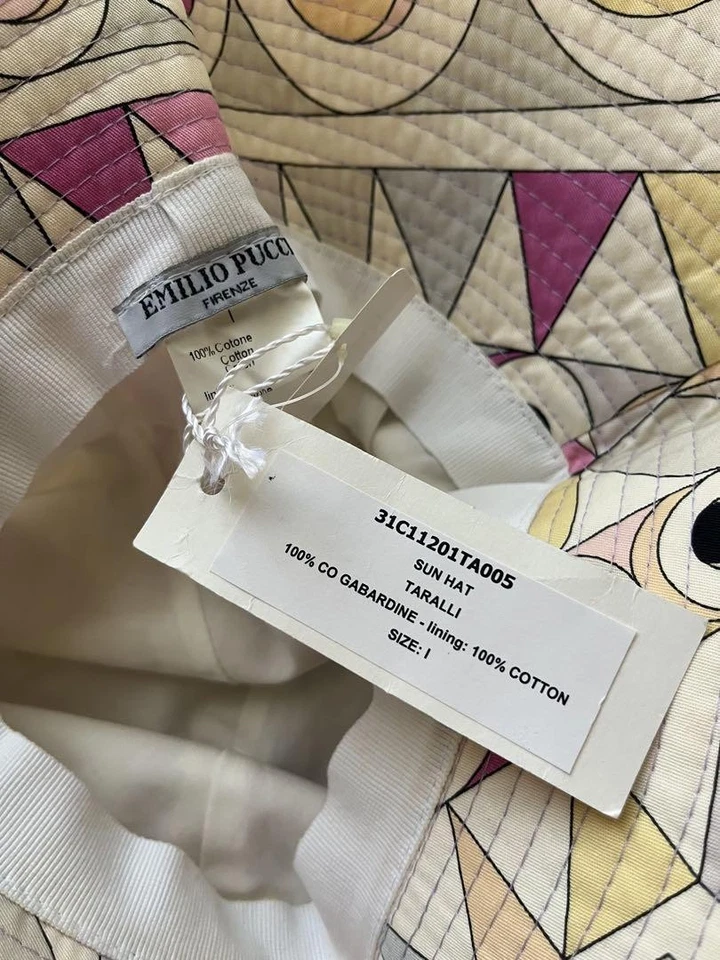 Sombrero cubo de algodón estampado geométrico EMILIO PUCCI, multicolor talla 1 para mujer  Foto 4 de 4