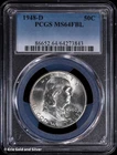 1948-D 50C Franklin Half Dollar PCGS MS 64 FBL