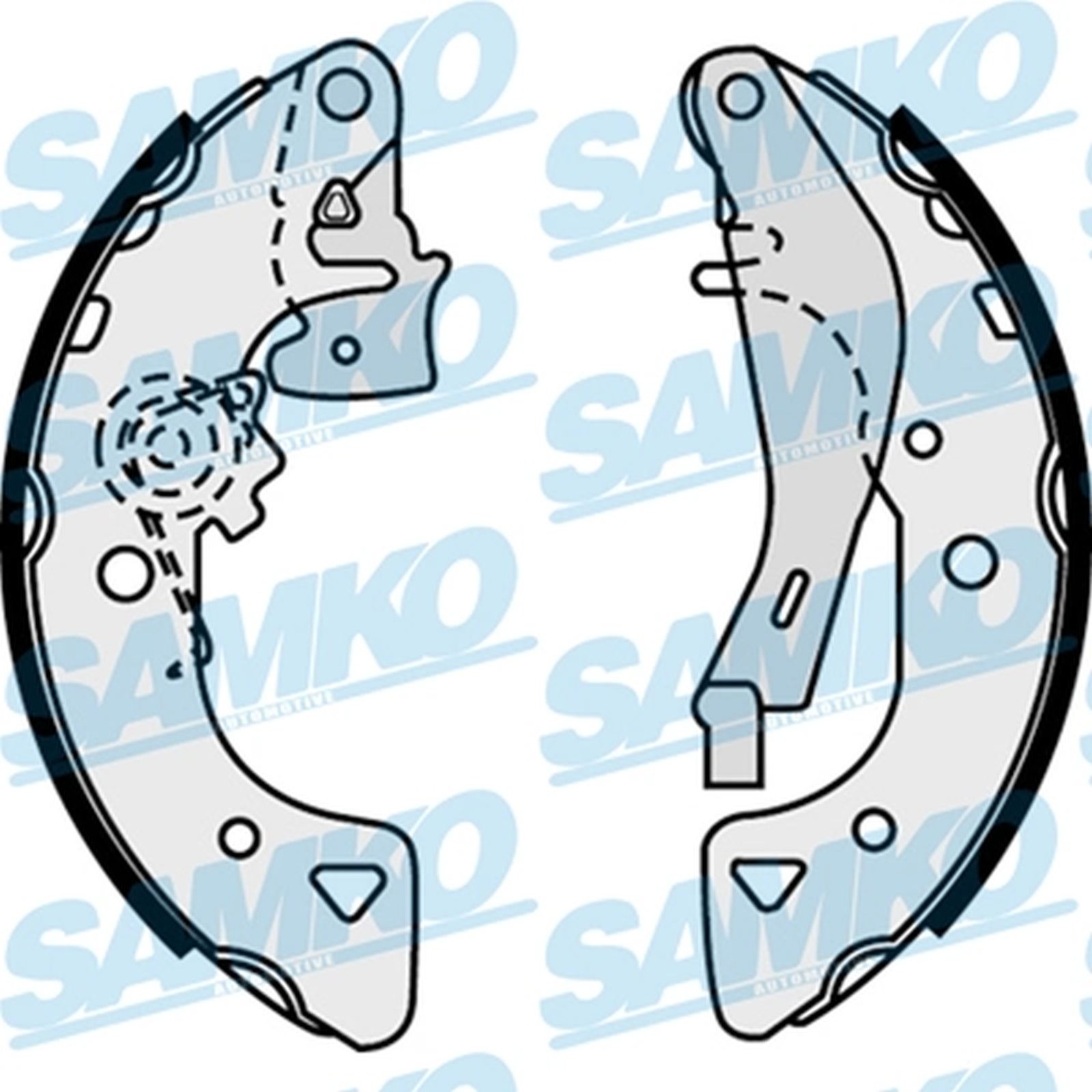 ORIGINAL® SAMKO Bremsbackensatz Hinten für Citroën SAXO AX BX SAXO Hatchback