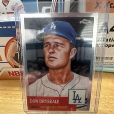 Topps 2022 Chrome Platinum Anniversary Don Drysdale #335 Dodgers Base Set