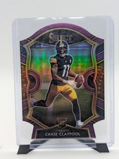 2020 Panini Select Concourse Chase Claypool #70 Purple Prizm Die-Cut (RC)