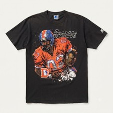 Starter Mens XL Vintage Streetwear 1996 Denver Broncos Football USA Made T-Shirt